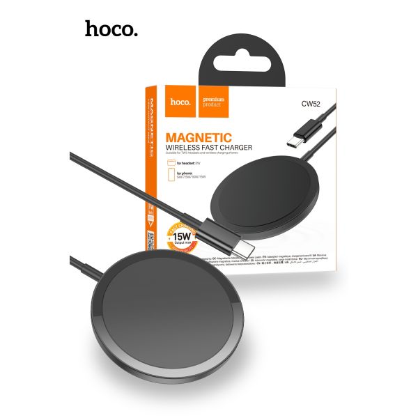 Hoco CW52 Magnetic Wireless Fast Charger 15W